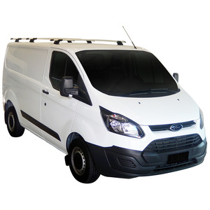 Prorack Silver 3 Bar Aero Through Bar kit to suit Ford Transit Custom 4dr Van (2014 - Current)