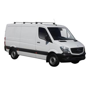 Prorack Silver 3 Bar Heavy Duty Through Bar kit to suit Mercedes-Benz Sprinter 5dr Van (2007 - 2019)