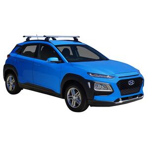 Prorack Black 2 Bar Heavy Duty Through Bar kit to suit Hyundai Kona 5dr SUV (2017 - 6/2023)