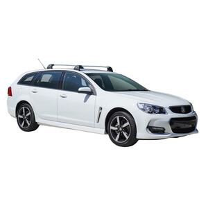 Prorack Black 2 Bar Aero Flush Bar kit to suit Holden Commodore VF II 5dr Wagon (4/2017 - 2018)