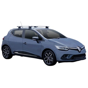 Prorack Silver 2 Bar Aero Through Bar kit to suit Renault Clio 5dr Hatch (2017 - Current)