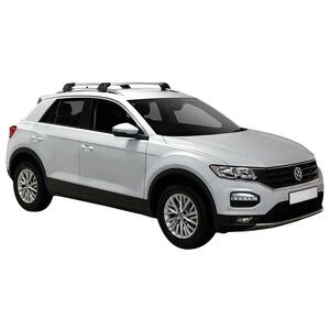 Prorack Silver 2 Bar Aero Flush Bar kit to suit Volkswagen T-Roc 5dr SUV (2020 - Current)