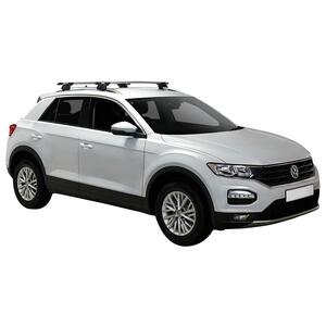 Prorack Silver 2 Bar Aero Through Bar kit to suit Volkswagen T-Roc 5dr SUV (2020 - Current)