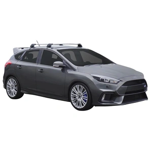 Prorack Silver 2 Bar Aero Flush Bar kit to suit Ford Focus RS 5dr Hatch (2016 - Current)