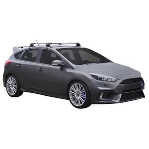 Prorack Black 2 Bar Aero Flush Bar kit to suit Ford Focus RS 5dr Hatch (2016 - Current)