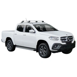 Prorack Silver 2 Bar Aero Flush Bar kit to suit Mercedes-Benz X-Class 4dr Ute (2018 - 2020)