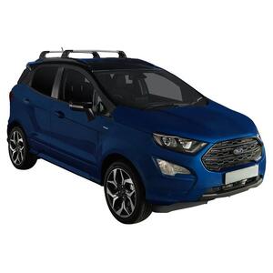 Prorack Silver 2 Bar Aero Flush Bar kit to suit Ford Ecosport 5dr SUV (2018 - Current)