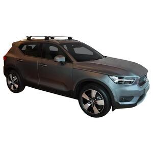 Prorack Silver 2 Bar Aero Through Bar kit to suit Volvo XC40 5dr SUV (2018 - Current)