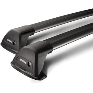 Yakima Black 2 Bar Aero Flush Bar Fixed Point Mount Crossbar Kit for Volkswagen Multivan T5 4dr Van (2004 - 06/2015)