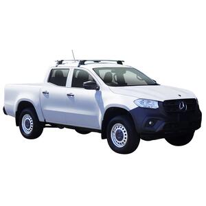 Prorack Black 2 Bar Aero Through Bar kit to suit Mercedes-Benz X-Class 4dr Ute (4/2018 - Current)