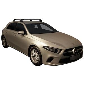 Prorack Silver 2 Bar Aero Flush Bar kit to suit Mercedes-Benz A-Class 5dr Hatch (2018 - Current)