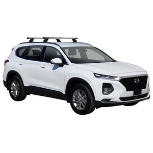 Prorack Silver 2 Bar Heavy Duty Through Bar kit to suit Hyundai Santa Fe 5dr SUV (2018 - Current)
