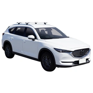 Prorack Silver 2 Bar Aero Through Bar kit to suit Mazda CX-8 5dr SUV (2018 - Current)