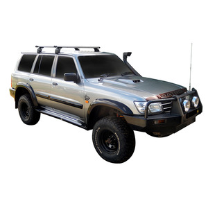 Prorack Silver 2 Bar Heavy Duty Through Bar kit to suit Nissan Patrol GU 5dr SUV (1998 - 2010)