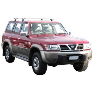 Prorack Black 2 Bar Aero Through Bar kit to suit Nissan Patrol GU 5dr SUV (1998 - 2010)