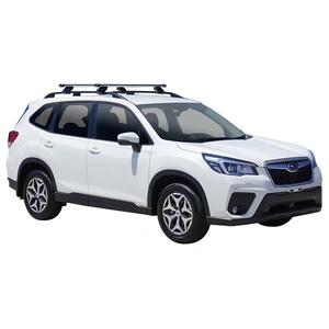 Prorack Silver 2 Bar Heavy Duty Through Bar kit to suit Subaru Forester 5dr SUV (10/2018 - Current)