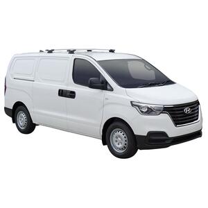 Prorack Silver 2 Bar Aero Through Bar kit to suit Hyundai iLoad 5dr Van (2017 - 2021)
