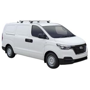 Prorack Silver 2 Bar Heavy Duty Through Bar kit to suit Hyundai iLoad 5dr Van (2017 - 2021)