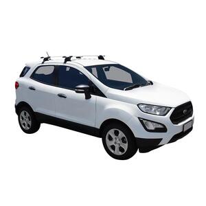 Prorack Silver 2 Bar Aero Through Bar kit to suit Ford Ecosport 5dr SUV (2018 - Current)