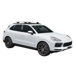 Prorack Black 2 Bar Aero Through Bar kit to suit Porsche Cayenne 5dr SUV (2019 - Current)