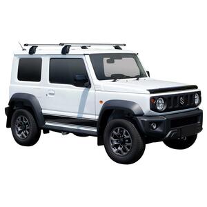 Prorack Silver 2 Bar Heavy Duty Through Bar kit to suit Suzuki Jimny 3dr SUV (2/2019 - Current)