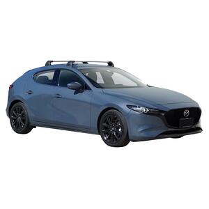 Prorack Black 2 Bar Aero Flush Bar kit to suit Mazda 3 5dr Hatch (5/2019 - Current)