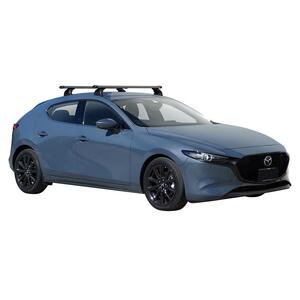 Prorack Silver 2 Bar Heavy Duty Through Bar kit to suit Mazda 3 5dr Hatch (5/2019 - Current)