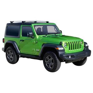 Prorack Silver 2 Bar Aero Through Bar kit to suit Jeep Wrangler JL 3dr SUV (5/2019 - Current)