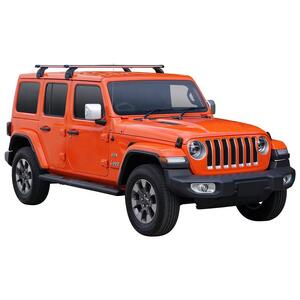 Prorack Silver 2 Bar Heavy Duty Through Bar kit to suit Jeep Wrangler JL 5dr SUV (5/2019 - Current)