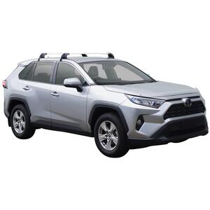 Prorack Black 2 Bar Aero Flush Bar kit to suit Toyota Rav4 GX 5dr SUV (2019 - Current)