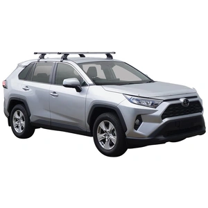 Prorack Black 2 Bar Heavy Duty Through Bar kit to suit Toyota Rav4 GX 5dr SUV (2019 - Current)