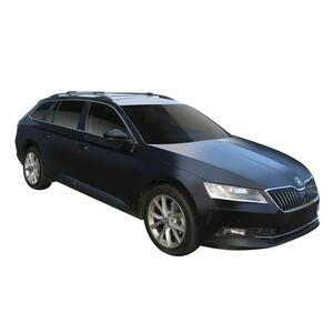 Prorack Silver 2 Bar Aero Flush Bar kit to suit Skoda Superb 5dr Wagon (2015 - Current)
