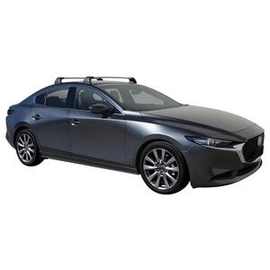 Prorack Black 2 Bar Aero Flush Bar kit to suit Mazda 3 4dr Sedan (4/2019 - Current)