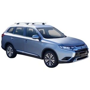 Prorack Black 2 Bar Aero Through Bar kit to suit Mitsubishi Outlander 5dr SUV (2018 - 9/2021)