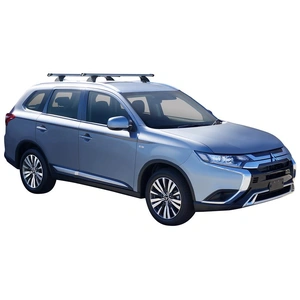 Prorack Black 2 Bar Heavy Duty Through Bar kit to suit Mitsubishi Outlander 5dr SUV (2018 - 9/2021)