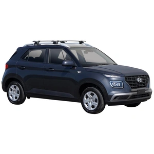 Prorack Silver 2 Bar Aero Through Bar kit to suit Hyundai Venue 5dr SUV (2020 - Current)