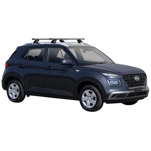 Prorack Black 2 Bar Heavy Duty Through Bar kit to suit Hyundai Venue 5dr SUV (2020 - Current)
