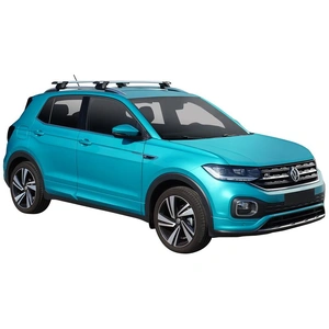 Prorack Silver 2 Bar Aero Through Bar kit to suit Volkswagen T-Cross 5dr SUV (2018 - Current)