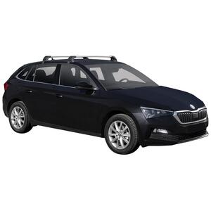 Prorack Silver 2 Bar Aero Flush Bar kit to suit Skoda Scala 5dr Hatch (2019 - Current)
