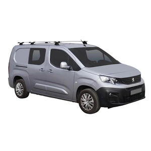 Prorack Silver 3 Bar Aero Through Bar kit to suit Peugeot Partner 5dr Van (10/2019 - Current)