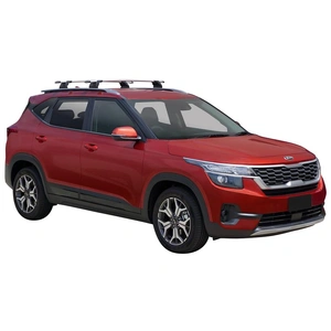 Prorack Black 2 Bar Aero Through Bar kit to suit Kia Seltos 5dr SUV (10/2019 - Current)