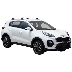 Prorack Black 2 Bar Aero Flush Bar kit to suit Kia Sportage Steel Roof 5dr SUV (8/2018 - 9/2021)