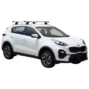 Prorack Black 2 Bar Heavy Duty Through Bar kit to suit Kia Sportage Steel Roof 5dr SUV (8/2018 - 9/2021)