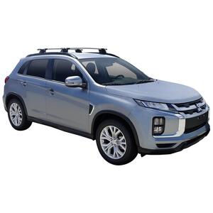 Prorack Silver 2 Bar Aero Through Bar kit to suit Mitsubishi ASX 5dr SUV (12/2010 - Current)