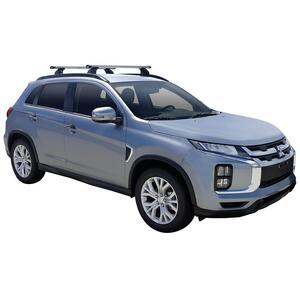 Prorack Black 2 Bar Heavy Duty Through Bar kit to suit Mitsubishi ASX 5dr SUV (12/2010 - Current)