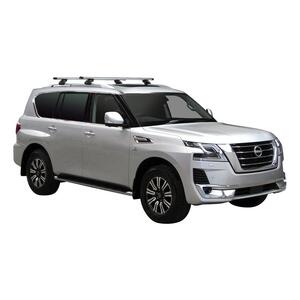 Prorack Silver 2 Bar Heavy Duty Through Bar kit to suit Nissan Patrol Y62 5dr SUV (2012 - Current)