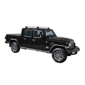 Prorack Silver 2 Bar Heavy Duty Through Bar kit to suit Jeep Gladiator JT 4dr Ute (6/2020 - Current)