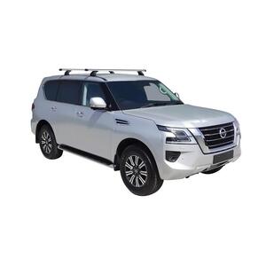 Prorack Silver 2 Bar Heavy Duty Through Bar kit to suit Nissan Patrol Y62 5dr SUV (12/2019 - Current)
