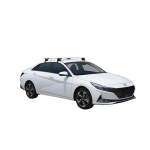 Prorack Black 2 Bar Aero Through Bar kit to suit Hyundai i30 4dr Sedan (10/2020 - Current)