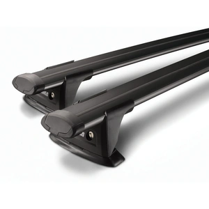 Yakima Black 2 Bar Aero Thru Bar Fixed Point Mount Crossbar Kit for Volkswagen Transporter T5 4dr Ute (2003 - 2015)
